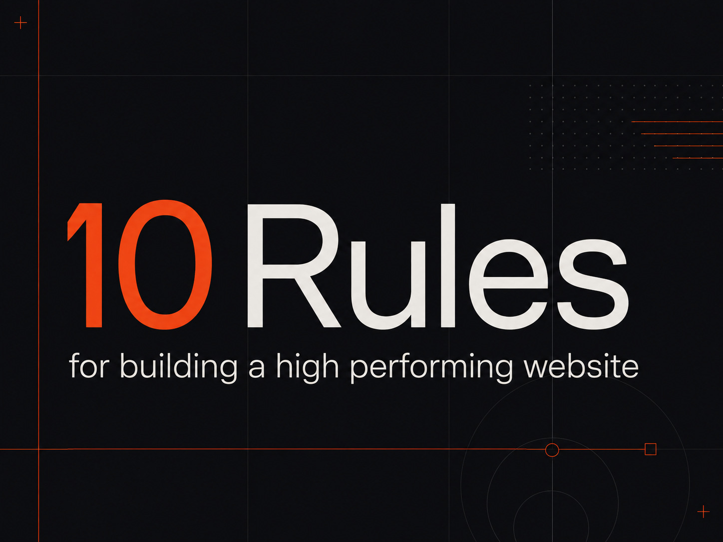 Modern website layout and interface details